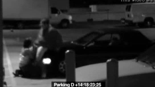 Security Camera Captures Blowjob on Car