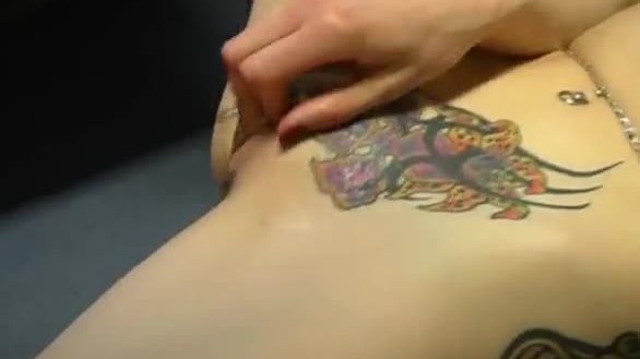 Pierced and tattoed cunt