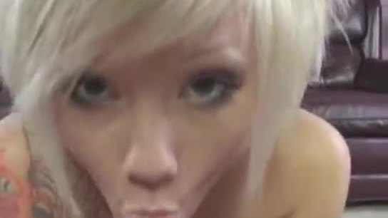 Blonde Emo Teen Blowjob